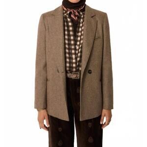NEW MAISON HOTEL women's jackie blazer in walnut